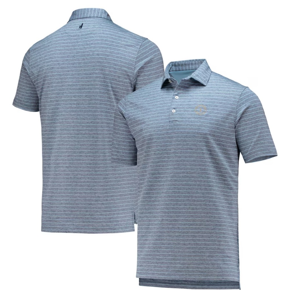 johnnie-O Blue Striped Polo Shirt
